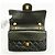 Borsa a tracolla Chanel in pelle d'agnello matelassé nera Nero - vista 13