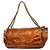 Borsa a tracolla Chanel in pelle verniciata marrone