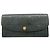 Louis Vuitton Monogram Empreinte Portefeuille Emilie Long Wallet Preto