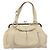 Céline Celine Vintage Kisslock Frame Leather Beige