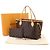 Bolsa de mão Louis Vuitton Monogram Neverfull PM Marrom Rosa - vista 2