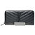 Autre Marque Cartera larga de piel Saint Laurent Negro