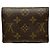 Louis Vuitton Portefeuille Victorine Tri-fold Wallet Marrone Monogramma - vista 2