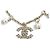 NUOVO BRACCIALE CHANEL LOGO CC STRASS E PERLE 2019 17-19CM METALLO DORATO BANGLE D'oro - vista 2