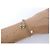 NUOVO BRACCIALE CHANEL LOGO CC STRASS E PERLE 2019 17-19CM METALLO DORATO BANGLE D'oro - vista 8