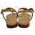 Chanel Logo T-Strap Flat Sandals in Tan Leather Brown Beige - view 5