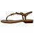 Chanel Logo T-Strap Flat Sandals in Tan Leather Brown Beige - view 7