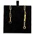 Orecchini Hermès 18K Kelly Chaine Drop in metallo dorato D'oro