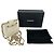 Timeless Chanel Mini Square gesteppte Clutch aus elfenbeinfarbenem Leder Weiß Roh - Ansicht 15