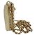 Timeless Chanel Mini Square gesteppte Clutch aus elfenbeinfarbenem Leder Weiß Roh - Ansicht 8
