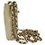 Timeless Chanel Mini Square gesteppte Clutch aus elfenbeinfarbenem Leder Weiß Roh - Ansicht 9