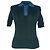 Polo a maniche corte Tory Burch in cotone verde
