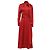 Autre Marque Abito midi a maniche lunghe con scollo a fiocco Sies Marjan in viscosa rossa