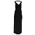 Robe maxi Herve Leger col en V en rayonne noire