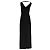 Robe maxi Herve Leger col en V en rayonne noire - vue 4