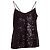 Autre Marque Canotta di paillettes Simkhai Arlene in nylon viola