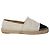 Chanel CC Espadrilles aus weißem Canvas Roh