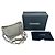 Borsa a tracolla piccola Gabrielle di Chanel in pelle grigia Stampa python - vista 15