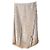 Sciarpa con frange Monogram Louis Vuitton in seta beige - vista 2