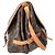 Borsa a tracolla Louis Vuitton Saumur 35 in tela rivestita marrone - vista 4