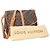 Borsa a tracolla Louis Vuitton Saumur 35 in tela rivestita marrone - vista 7