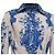 Valentino Garavani Abito camicia midi Valentino con stampa floreale in cotone blu - vista 2