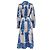Valentino Garavani Abito camicia midi Valentino con stampa floreale in cotone blu - vista 4