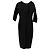 Abito midi Victoria Beckham in lana nera