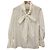 Autre Marque Blusa in chiffon Mystrada con maniche di perle e fiocco