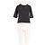 Autre Marque T-shirt nera a maniche corte PHOSE in cotone
