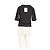 Autre Marque T-shirt nera a maniche corte PHOSE in cotone - vista 2