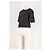 Autre Marque T-shirt nera a maniche corte PHOSE in cotone - vista 3