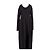 Autre Marque Vestido largo de algodón negro GIA STUDIOS