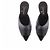 Chanel Mules nere a punta con perle sul tacco - vista 4