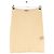 Gonna Soeur in cotone beige a taglio dritto