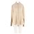 Autre Marque THE FRANKIE SHOP Gestreiftes Hemd Beige Weiß Gerade Schnitt