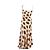 Vestido midi bege de viscose Rat & Boa - vista 2