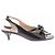 Christian Dior Schwarze Sandalen mit Knoten - Ansicht 6