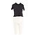 Autre Marque Polo cropped in cotone nero VIKTORIACHAN
