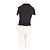 Autre Marque Polo cropped in cotone nero VIKTORIACHAN - vista 2