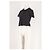 Autre Marque Polo cropped in cotone nero VIKTORIACHAN - vista 4