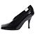 Khaite Eva asymmetrische Pumps aus schwarzem Lackleder - size EU 38.5