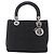 Christian Dior Lady Dior Canage Hand Bag Nylon Black Silver - vista 13