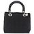 Christian Dior Lady Dior Canage Hand Bag Nylon Black Silver - vista 2