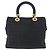 Christian Dior Lady Dior Canage Hand Bag Canvas Black Gold - vista 2