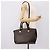 Céline CELINE Macadam Hand Bag PVC Leather 2way Black Gold Tone - vista 25
