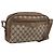 GUCCI GG Supreme Shoulder Bag PVC Beige Gold