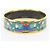 Hermès Bangles in smalto blu e verde Hermes - vista 5