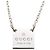 Collana Gucci con placca quadrata in Argento 925