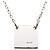 Collana Gucci con placca quadrata in Argento 925 - vista 3